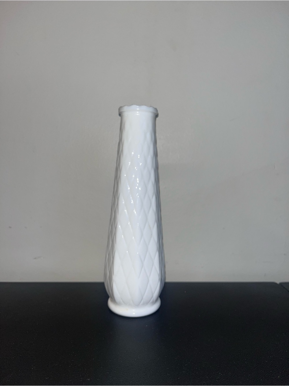 Milk glass vase - Home Accents